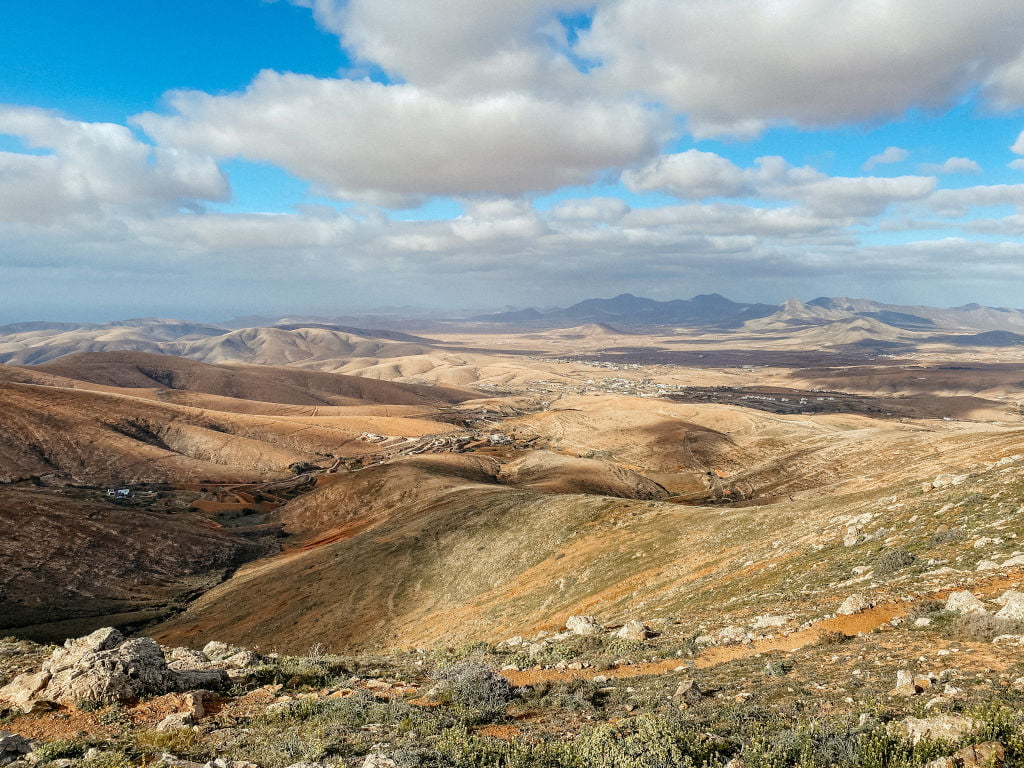 Aussicht über das Valle de Santa Inés auf Fuerteventura
